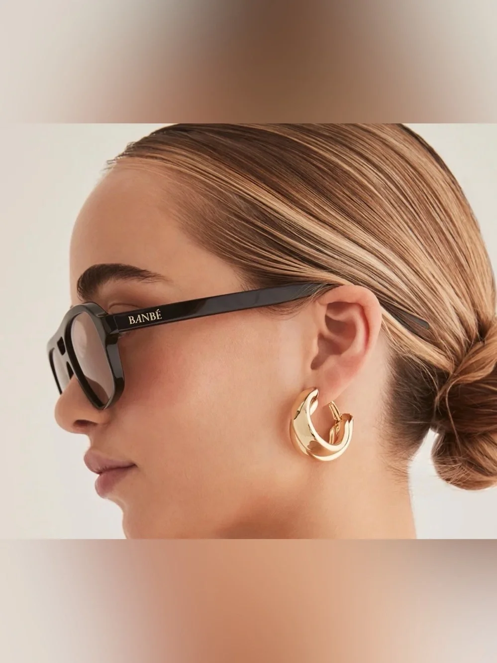 Banbe The Delevigne Black & Carmel Sunglasses